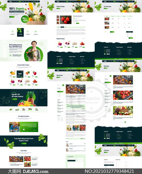 健康有機(jī)食品電商網(wǎng)站模板分層設(shè)計指南