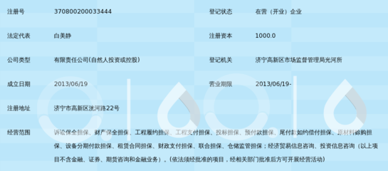濟寧市鑫融銀 專業非融資性擔保服務的實踐者